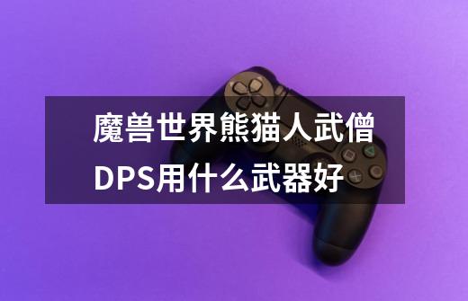 魔兽世界熊猫人武僧DPS用什么武器好-第1张-游戏信息-龙启网