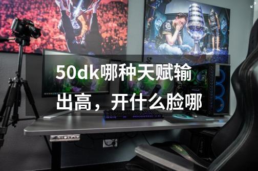 5.0dk哪种天赋输出高，开什么脸哪-第1张-游戏信息-龙启网
