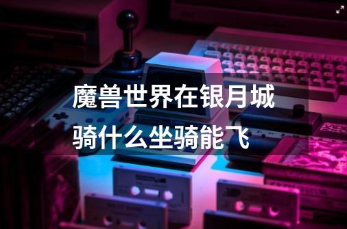 魔兽世界在银月城骑什么坐骑能飞-第1张-游戏信息-龙启网