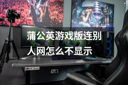 蒲公英游戏版连别人网怎么不显示-第1张-游戏信息-龙启网