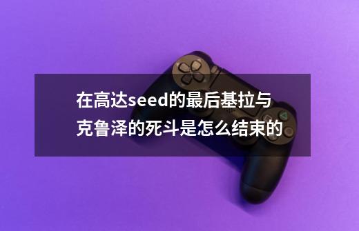 在高达seed的最后基拉与克鲁泽的死斗是怎么结束的-第1张-游戏信息-龙启网