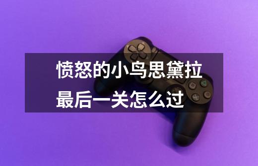 愤怒的小鸟思黛拉最后一关怎么过-第1张-游戏信息-龙启网