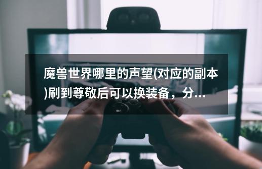 魔兽世界哪里的声望(对应的副本)刷到尊敬后可以换装备,分别去哪换-第1张-游戏信息-龙启网