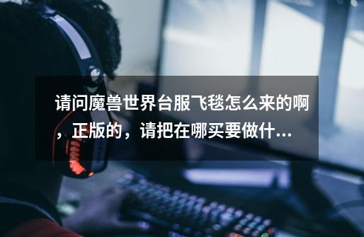请问魔兽世界台服飞毯怎么来的啊,正版的,请把在哪买要做什么任务说清楚点,谢谢-第1张-游戏信息-龙启网