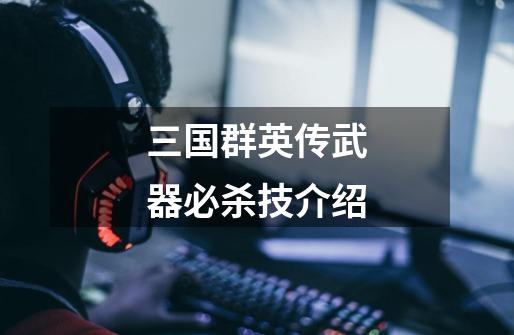 三国群英传武器必杀技介绍-第1张-游戏信息-龙启网