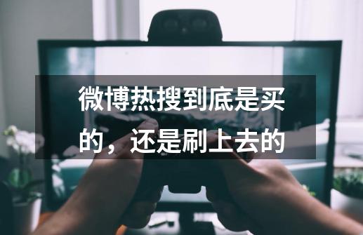 微博热搜到底是买的,还是刷上去的-第1张-游戏信息-龙启网