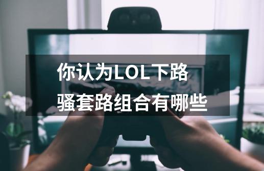 你认为LOL下路骚套路组合有哪些-第1张-游戏信息-龙启网