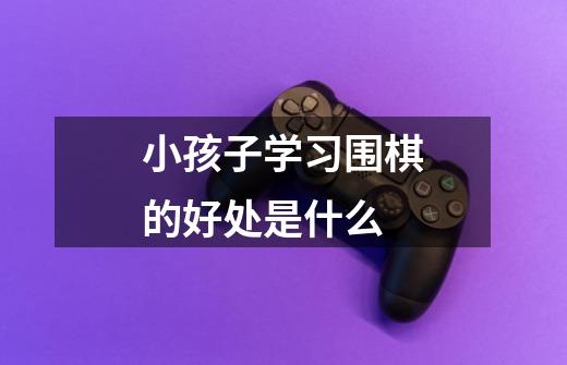 小孩子学习围棋的好处是什么-第1张-游戏信息-龙启网
