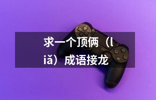 求一个顶俩（liǎ）成语接龙-第1张-游戏信息-龙启网
