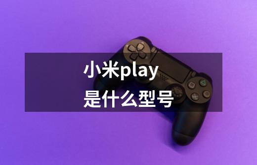 小米play是什么型号-第1张-游戏信息-龙启网