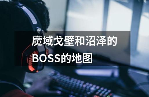 魔域戈壁和沼泽的BOSS的地图-第1张-游戏信息-龙启网