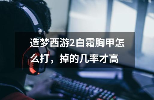 造梦西游2白霜胸甲怎么打,掉的几率才高-第1张-游戏信息-龙启网
