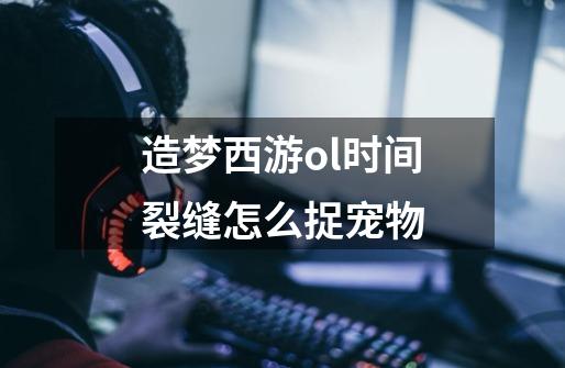 造梦西游ol时间裂缝怎么捉宠物-第1张-游戏信息-龙启网
