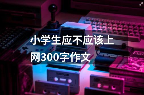 小学生应不应该上网300字作文-第1张-游戏信息-龙启网