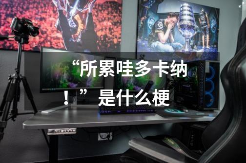 “所累哇多卡纳!”是什么梗-第1张-游戏信息-龙启网