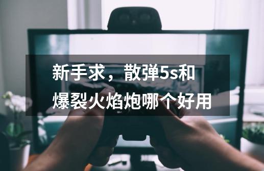 新手求,散弹5s和爆裂火焰炮哪个好用-第1张-游戏信息-龙启网
