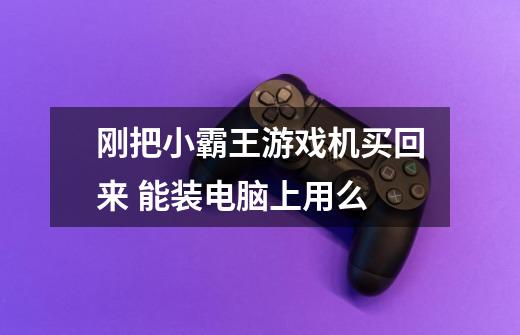 刚把小霸王游戏机买回来 能装电脑上用么-第1张-游戏信息-龙启网