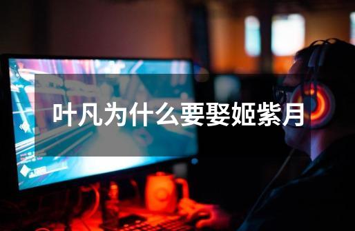 叶凡为什么要娶姬紫月-第1张-游戏信息-龙启网