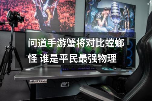 问道手游蟹将对比螳螂怪 谁是平民最强物理-第1张-游戏信息-龙启网