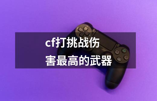cf打挑战伤害最高的武器-第1张-游戏信息-龙启网