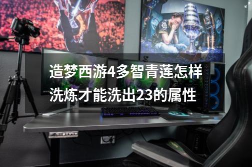 造梦西游4多智青莲怎样洗炼才能洗出2.3的属性-第1张-游戏信息-龙启网