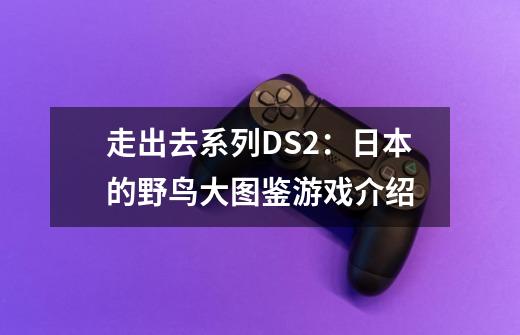 走出去系列DS2:日本的野鸟大图鉴游戏介绍-第1张-游戏信息-龙启网