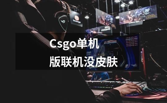 Csgo单机版联机没皮肤-第1张-游戏信息-龙启网