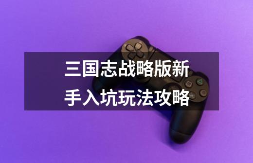 三国志战略版新手入坑玩法攻略-第1张-游戏信息-龙启网