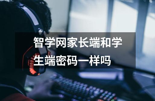 智学网家长端和学生端密码一样吗-第1张-游戏信息-龙启网