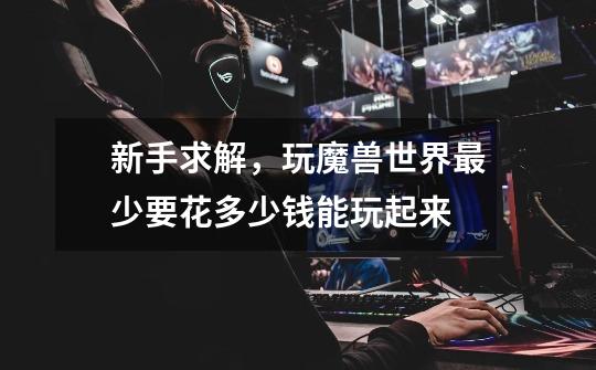 新手求解，玩魔兽世界最少要花多少钱能玩起来-第1张-游戏信息-龙启网