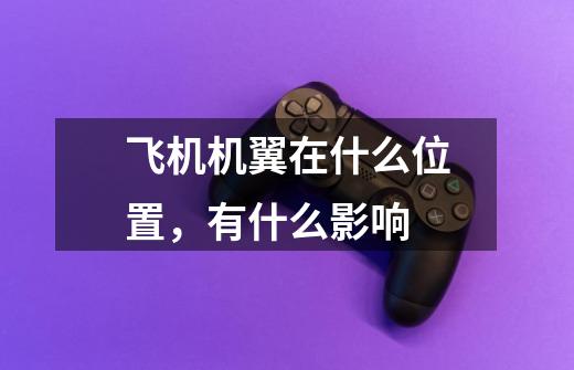 飞机机翼在什么位置,有什么影响-第1张-游戏信息-龙启网