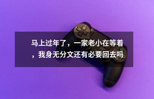 马上过年了,一家老小在等着,我身无分文还有必要回去吗-第1张-游戏信息-龙启网