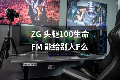 ZG 头腿100生命FM 能给别人F么-第1张-游戏信息-龙启网
