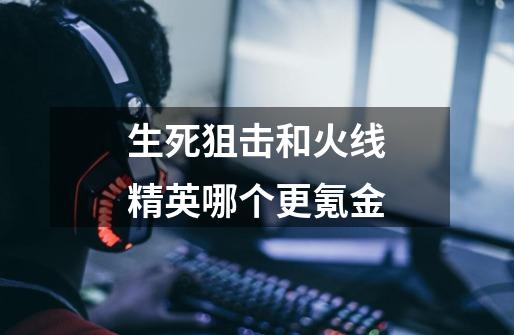生死狙击和火线精英哪个更氪金-第1张-游戏信息-龙启网