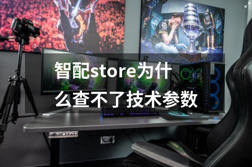 智配store为什么查不了技术参数-第1张-游戏信息-龙启网