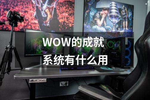 WOW的成就系统有什么用-第1张-游戏信息-龙启网