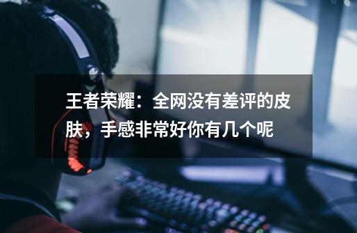 王者荣耀:全网没有差评的皮肤,手感非常好你有几个呢-第1张-游戏信息-龙启网