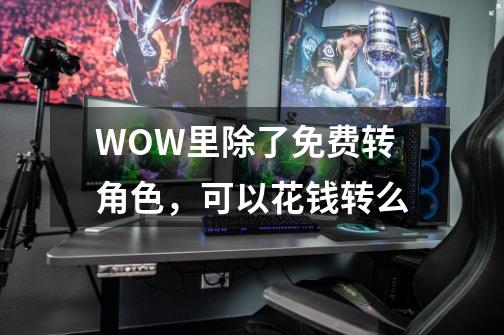 WOW里除了免费转角色,可以花钱转么-第1张-游戏信息-龙启网