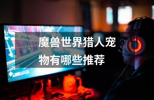 魔兽世界猎人宠物有哪些推荐-第1张-游戏信息-龙启网