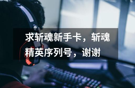 求斩魂新手卡,斩魂精英序列号,谢谢-第1张-游戏信息-龙启网