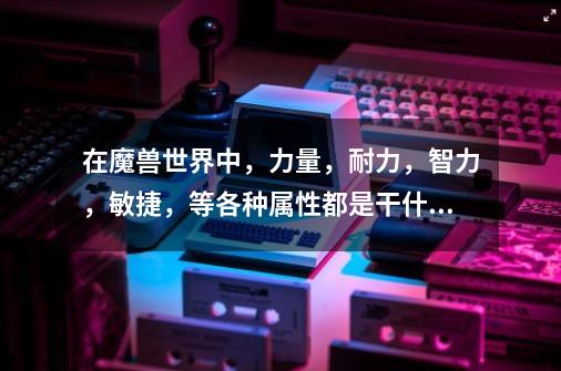 在魔兽世界中,力量,耐力,智力,敏捷,等各种属性都是干什么的,都有什么用-第1张-游戏信息-龙启网