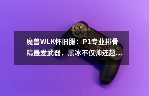 魔兽WLK怀旧服:P1专业排骨精最爱武器,黑冰不仅帅还超实用-第1张-游戏信息-龙启网