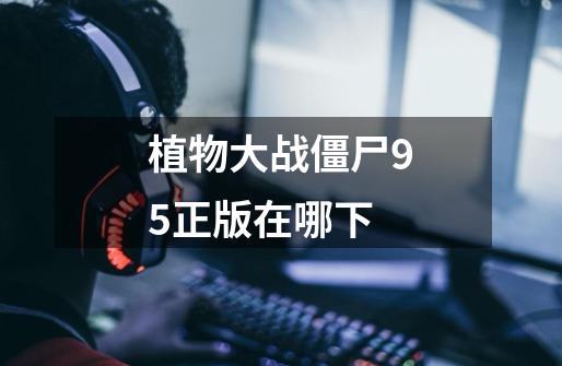 植物大战僵尸95正版在哪下-第1张-游戏信息-龙启网