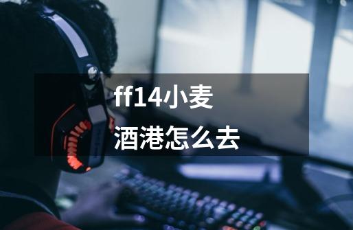 ff14小麦酒港怎么去-第1张-游戏信息-龙启网