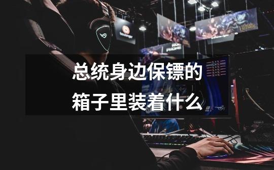 总统身边保镖的箱子里装着什么-第1张-游戏信息-龙启网