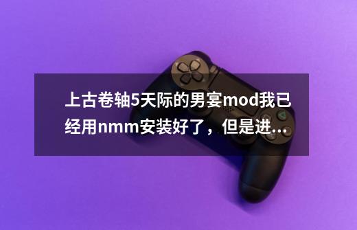 上古卷轴5天际的男宴mod我已经用nmm安装好了,但是进入游戏怎么操作啊求大神,怎么选择果体和勃起-第1张-游戏信息-龙启网