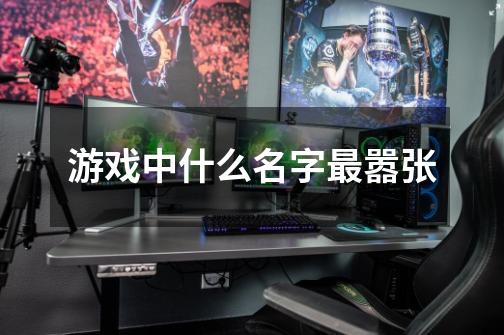 游戏中什么名字最嚣张-第1张-游戏信息-龙启网