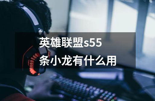 英雄联盟s55条小龙有什么用-第1张-游戏信息-龙启网