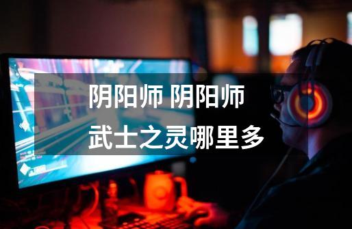 阴阳师 阴阳师武士之灵哪里多-第1张-游戏信息-龙启网