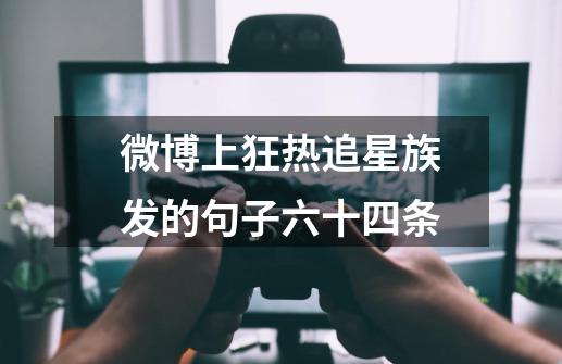微博上狂热追星族发的句子六十四条-第1张-游戏信息-龙启网